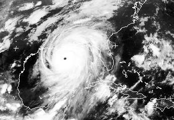 Bild: Satellitenbild des Hurrikans 