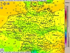 Erste Hitzewerte, dann Bodenfrost