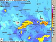 Im S&uuml;den lokal Dauernebel