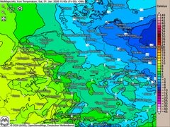 Westen mild, Osten frostig