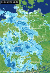 Klitschnasse n&auml;chste Stunden