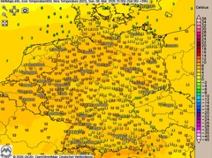 Hohe Temperaturunterschiede im Land