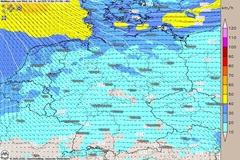Schw&uuml;le im S&uuml;dwesten, frische Brise im Norden